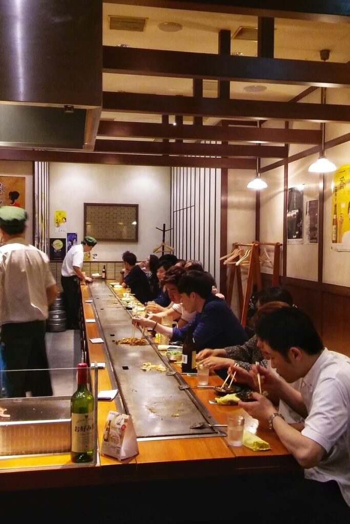 Un ristorante tipico di Osaka