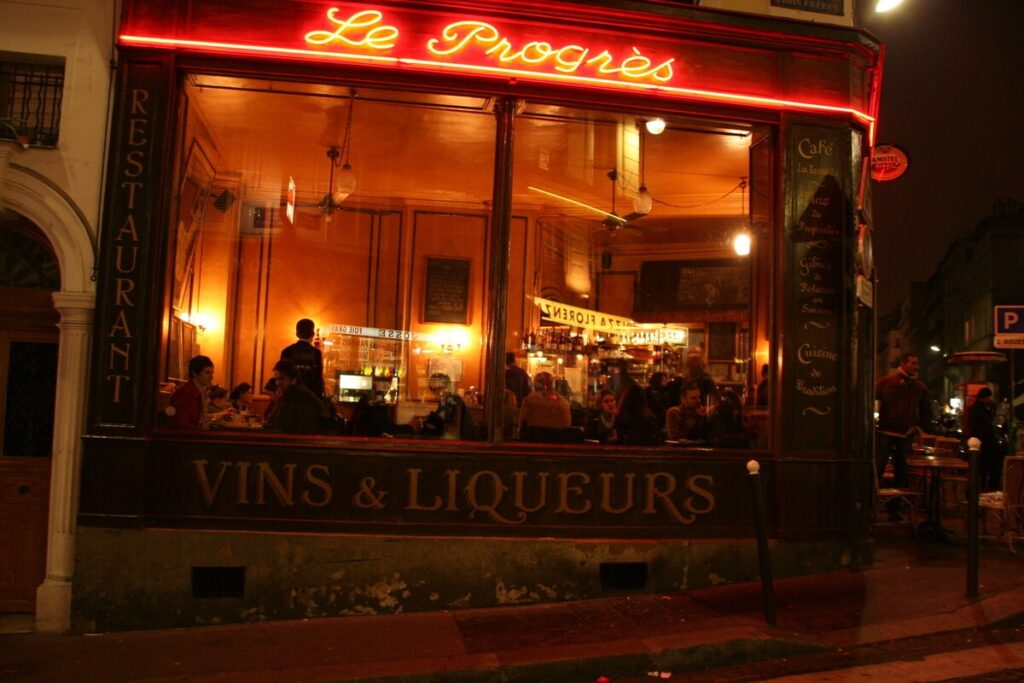 Una delle brasserie della zona del Marais