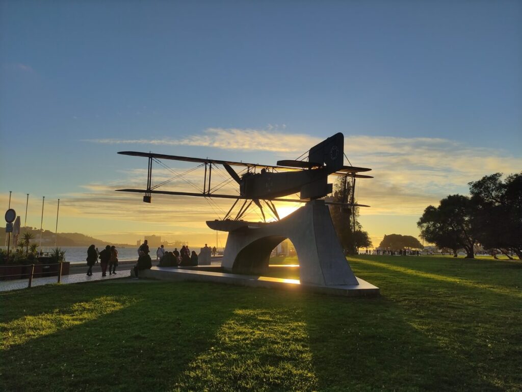 Il tramonto sul lungomare di Belem