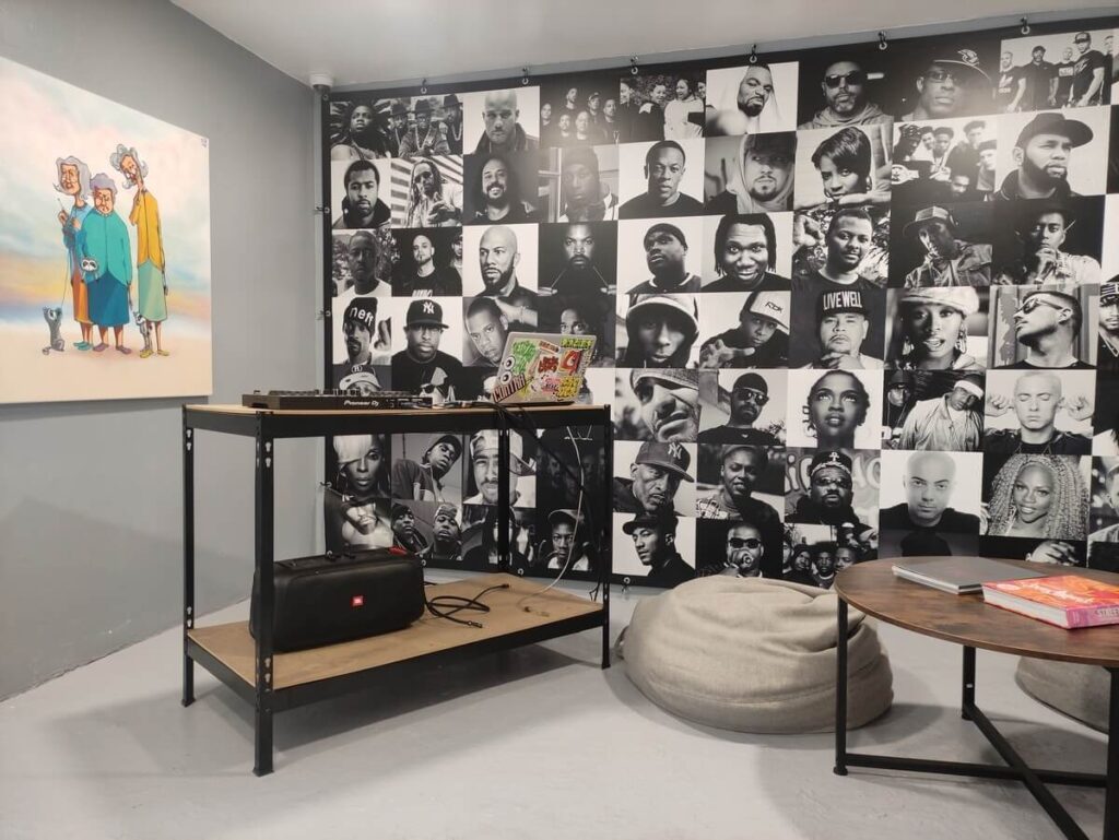 Un angolo del Centro di Cultura Urbana "Dedicated" di Lisbona