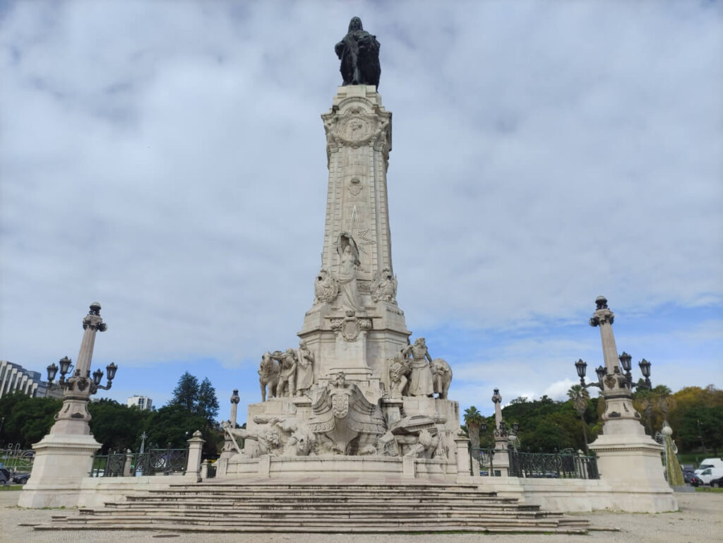 La piazza Marques de Pombal