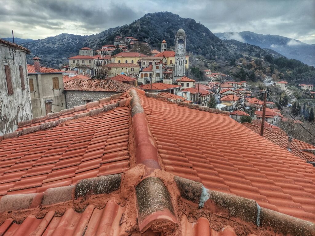 Il villaggio di Dimitsana nel Peloponneso