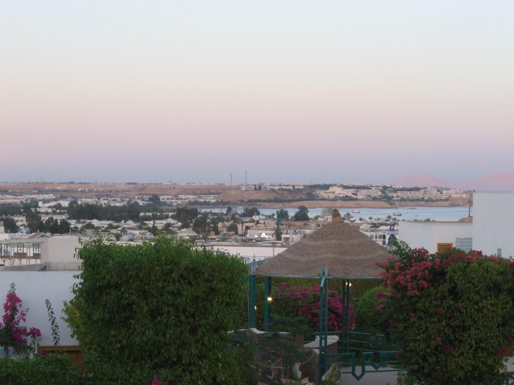 Vista sulla spiaggia di Sharm.