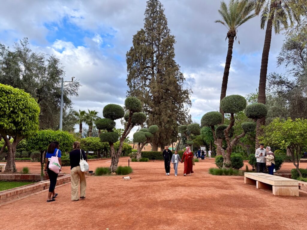 Il Parco Arsat Moulay Abdesalam nel quartiere di Hivernage