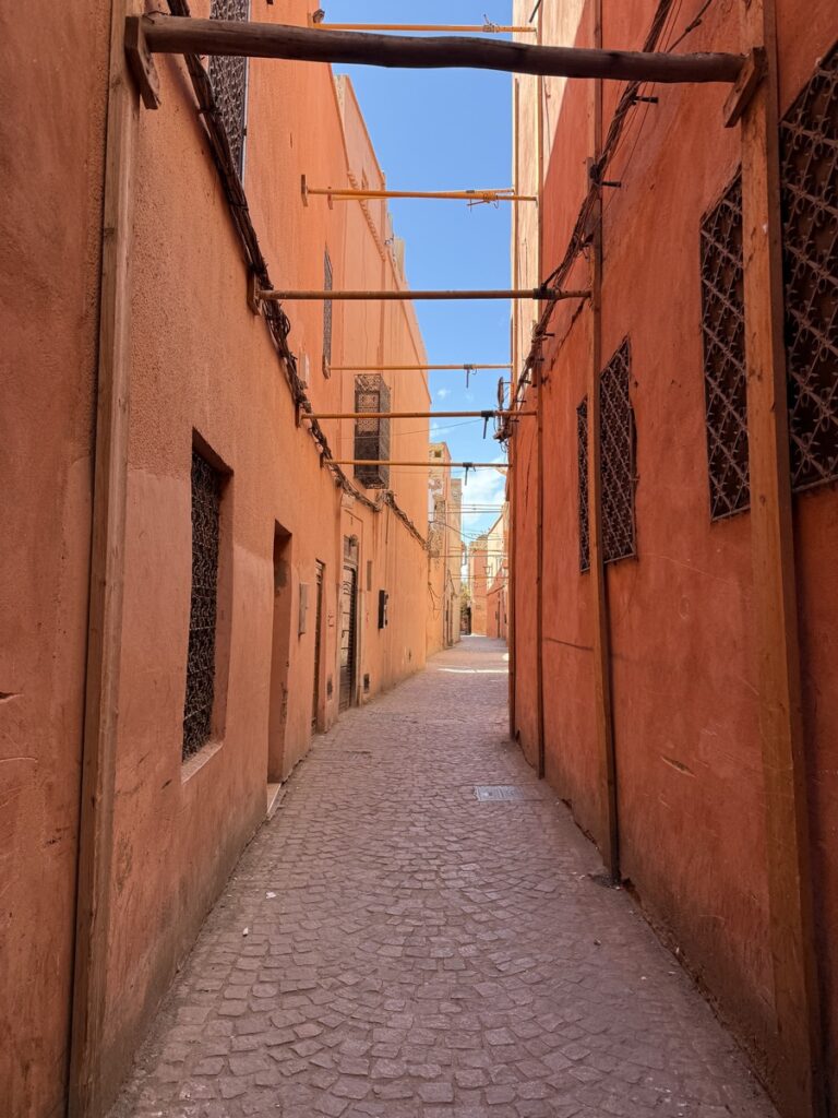 Il quartiere di Kasbah a Marrakech